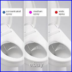 Brondell Swash S1200-RW Luxury Bidet Toilet Seat in Round White Round