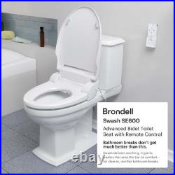 Brondell Swash SE600 Bidet Toilet Seat, Fits Elongated Toilets, White Brondell Swash SE600 Bidet Toilet Seat, Fits Elongated Toilets, White