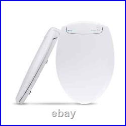 Brondell Toilet Seat Heated Elongated Closed Front Blue LED Nightlight White