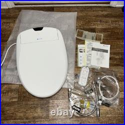 Brondell s1400-ew ELONGATED Luxury Electric Remote Bidet Toilet Seat White swash