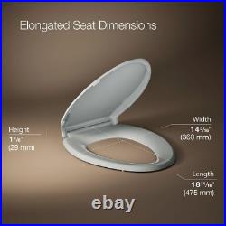 CACHET Automatic Nightlight Toilet Seat Ice Grey, Elongated, Quiet-Close Hinge CACHET Automatic Nightlight Toilet Seat Ice Grey, Elongated, Quiet-Close Hinge