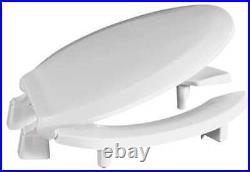 CENTOCO GR3L820STS-001 Toilet Seat, Elongated Bowl, Open Front
