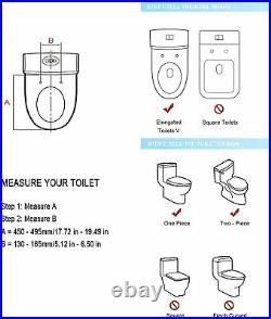 CT Electric Smart Bidet Heated Toilet Seat Elongated, w Remote Dryer Dual User