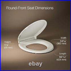 Cachet ReadyLatch Round Toilet Seat Soft Close, Almond