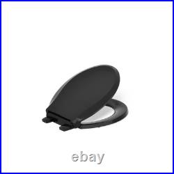 Cachet round Nightlight Quiet Close Toilet Seat in Black Black