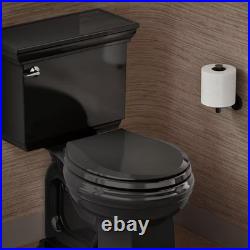 Cachet round Nightlight Quiet Close Toilet Seat in Black Black