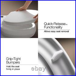 Cachet round Nightlight Quiet Close Toilet Seat in Black Black