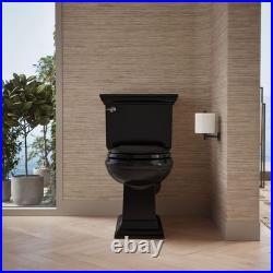 Cachet round Nightlight Quiet Close Toilet Seat in Black Black