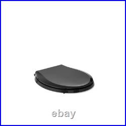 Cachet round Nightlight Quiet Close Toilet Seat in Black Black