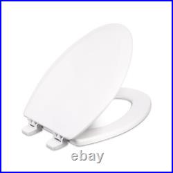 Centoco 2 inch Raised Toilet Seat for Seniors, Elongated, Closed Front with C
