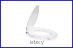 Centoco 2 inch Raised Toilet Seat for Seniors, Elongated, Closed Front with C