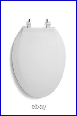 Centoco 2 inch Raised Toilet Seat for Seniors, Elongated, Closed Front with C