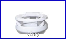 Centoco 3 in. ADA Compliant Raised Elongated Closed Front with Cover Toilet Seat