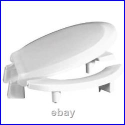Centoco Gr3l460sts-001 Toilet Seat, With Cover, Plastic, Round, White