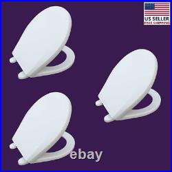 Child Sized Toilet Seat Replacement White Molded Plastic set of 3
