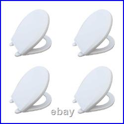 Child Sized Toilet Seat Replacement White Molded Plastic set of 4