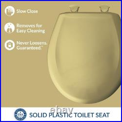 Classic Colors Slow Close Toilet Seat, Easy Clean Hinges and Durable Plastic