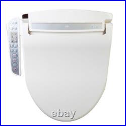 Clean Sense dib-1500 ELONGATED Bidet Toilet Seat withSide Panel Control in White