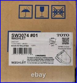Cracked Lines TOTO Washlet C2 Bidet Toilet Seat SW3074#01, Cotton White