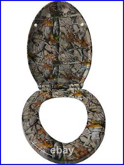 Custom Hydro Dipped Vista Camo Delta Wycliffe Toilet Seat