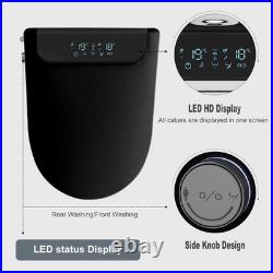 DELICOZE Electric Bidet Heated Smart Toilet Seat with Unlimited Heated Water
