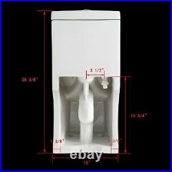 DeerValley Mini Compact Dual Flush One Piece Elongated Toilet For Small Bathroom