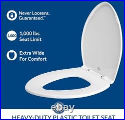 Durable Heavy-Duty Toilet Seat 1,000 lb Weight Limit, Comfortable & Secure