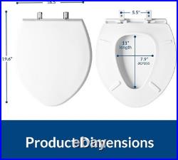 Durable Heavy-Duty Toilet Seat 1,000 lb Weight Limit, Comfortable & Secure