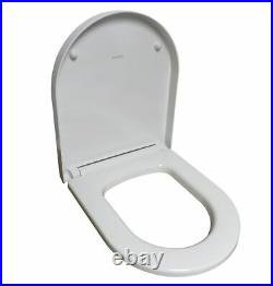 Duravit 0020190000 Me by Stark White-Colored Closed-Front Toilet Seat with Cover