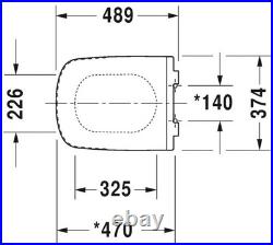 Duravit 006059 DuraStyle Elongated Toilet SeatQuick Release White Duravit 006059 DuraStyle Elongated Toilet SeatQuick Release White