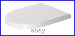 Duravit 006381 White Starck 3 Elongated Closed-Front Toilet Seat