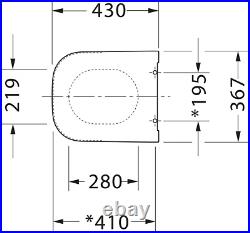 Duravit 0064590000 Happy D. 2 Toilet Seat and Cover Removable
