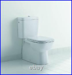 Duravit 006739 White D-Code Elongated Closed-Front Toilet Seat With Soft Close