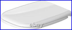 Duravit 006739 White D-Code Elongated Closed-Front Toilet Seat With Soft Close