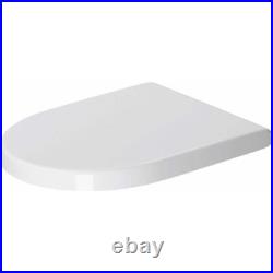 Duravit Starck 3 Elongated Closed Front Toilet Seat Soft Close Plastic White