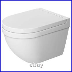 Duravit Starck 3 Elongated Closed Front Toilet Seat Soft Close Plastic White