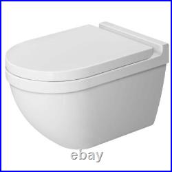 Duravit Starck 3 Elongated Closed Front Toilet Seat Soft Close Plastic White