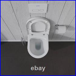 Duravit Toilet Seats 1.63Hx14.13Wx16.5D Elongated Plastic Soft Close White