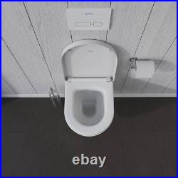 Duravit Toilet Seats 1.63Hx14.13Wx16.5D Elongated Plastic Soft Close White