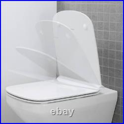 Duravit Toilet Seats 1.75Hx14.75Wx19.25D Elongated Soft Close Plastic White