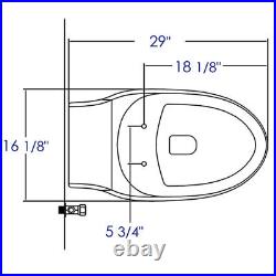 EAGO R-133SEAT Replacement Soft Closing Toilet Seat for TB133