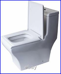Eago R-356SEAT White Elongated Closed-Front Toilet Seat With Soft Close Hinges