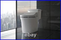 Electric Bidet Seat Plastic Elongated Toilets Remote Control Night Light Electric Bidet Seat Plastic Elongated Toilets Remote Control Night Light
