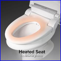 Electric Bidet Seat Plastic Elongated Toilets Remote Control Night Light Electric Bidet Seat Plastic Elongated Toilets Remote Control Night Light