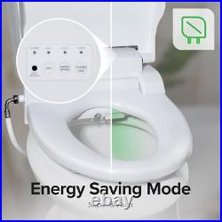 Electric Bidet Seat Plastic Elongated Toilets Remote Control Night Light Electric Bidet Seat Plastic Elongated Toilets Remote Control Night Light