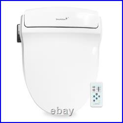 Electric Bidet Seat for Round Toilets SmartBidet White Multi Wash Air Dryer