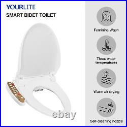 Electric Bidet Toilet Seat Automatic Deodorization Self Cleaning Nozzle Heating