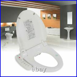 Electric Bidet Toilet Seat Bathroom Elongated Heated Self-Cleaning Toilet Seat