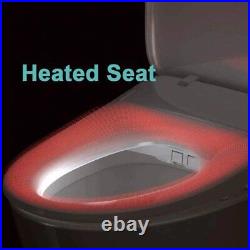 Electric Bidet Toilet Seat Deodorant With/Warm Air Dry Energy Save for Elongated