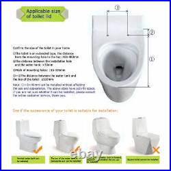 Electric Bidet Toilet Seat Elongated Heated Self Cleaning Toilet Seat Bathroom